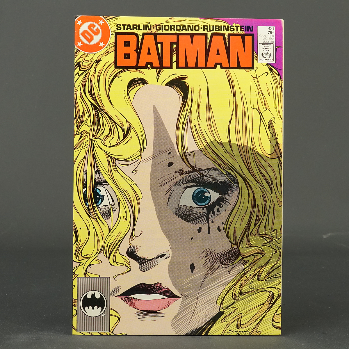 BATMAN #421 DC Comics 1988 (CA) Bingham (W) Starlin (A) Giordano 230915A