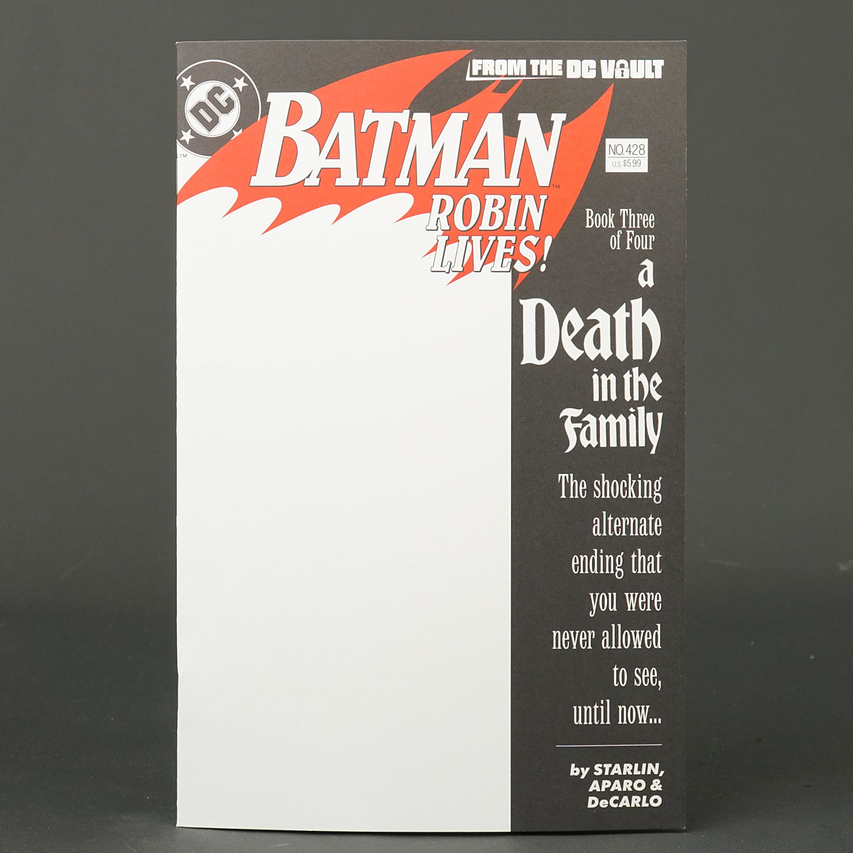 BATMAN #428 Robin Lives Cvr B blank sketch DC Comics 2023 1023DC814 428B