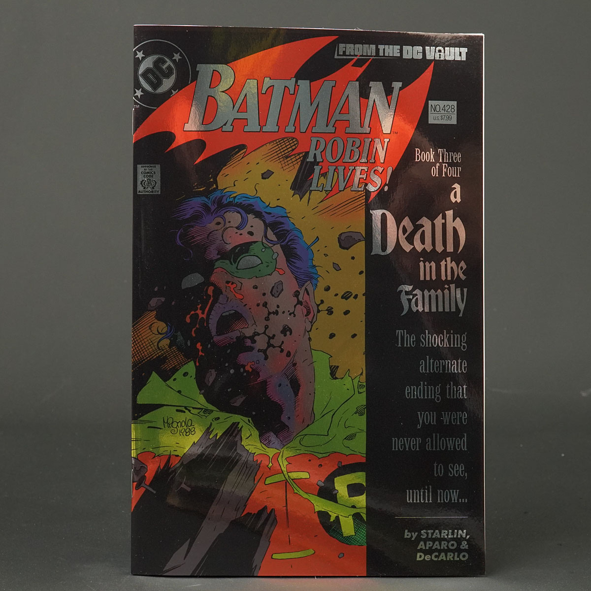 BATMAN #428 Robin Lives Cvr C foil DC Comics 2023 1023DC814 428C (CA) Mignola (A) Aparo + Decarlo (W) Starlin
