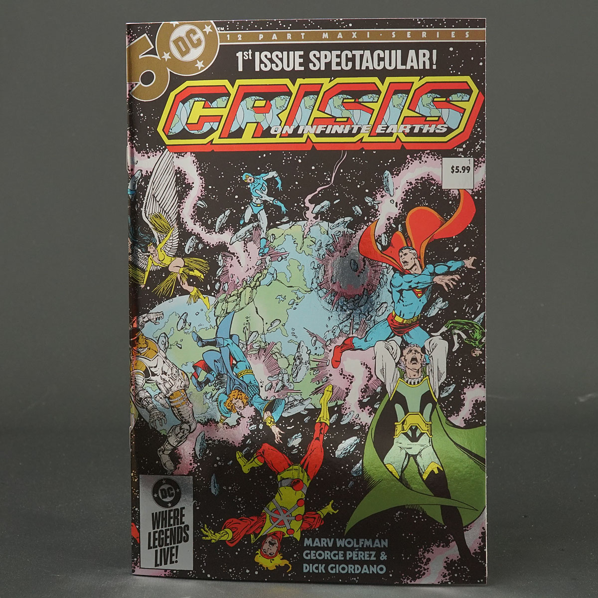 CRISIS ON INFINITE EARTHS #1 Facsimile Cvr B Foil DC Comics 2024 0324DC132 1B
