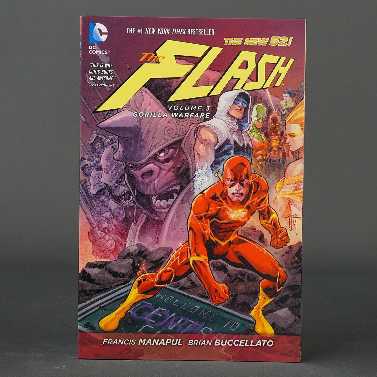 FLASH Vol 3 GORILLA WARFARE (NEW 52) tpb DC Comics MAY147212 (W/A/CA) Manapul