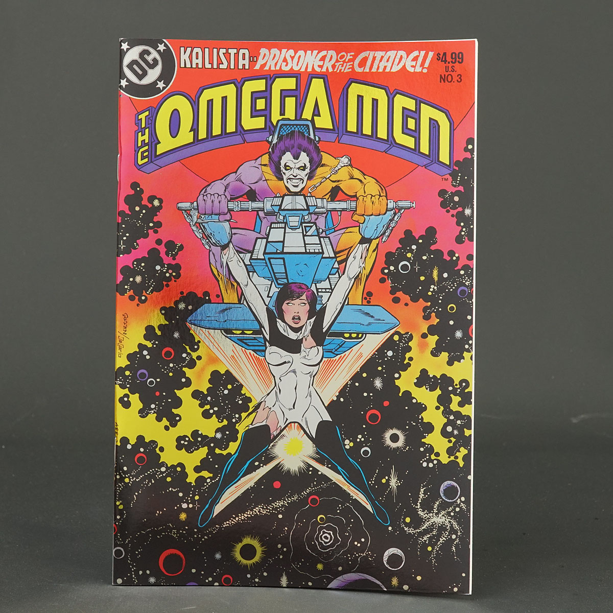 OMEGA MEN #3 Facsimile Edition FOIL DC Comics 2023 ptg 0623DC260 Giffen 240415A