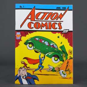 Visit shop.seibertron.com to buy "ACTION COMICS #1 Facsimile Cvr A DC Comics 2025 ptg 0225DC805 1A (CA) Shuster"