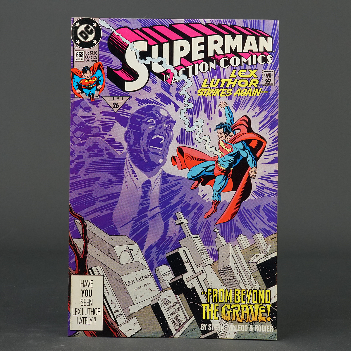 ACTION COMICS #668 Superman DC Comics 1991 (CA) Jurgens + McLeod 230228A