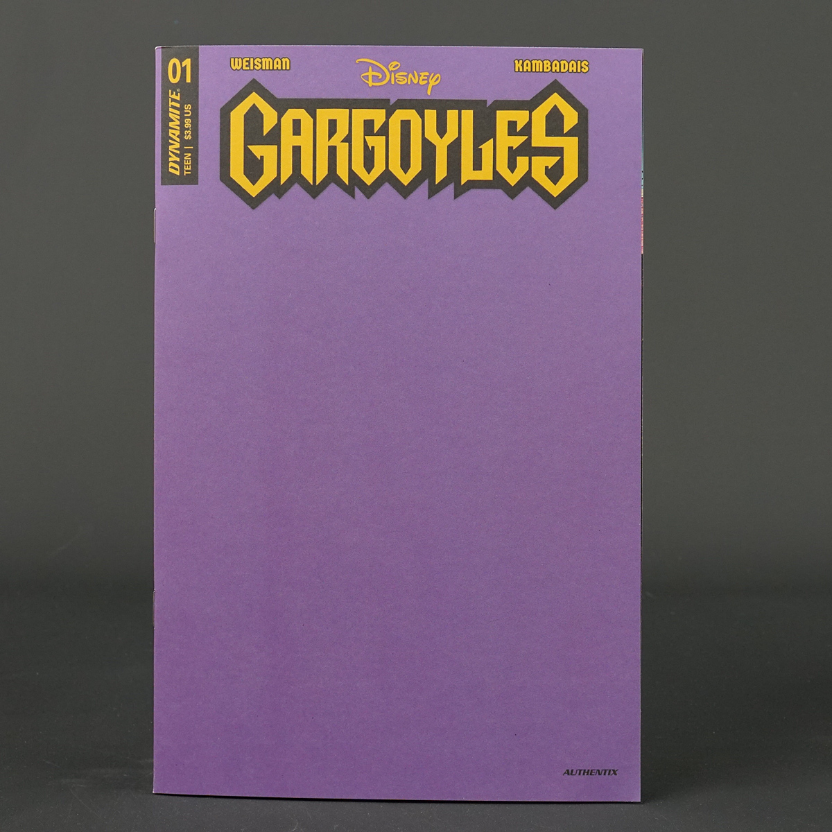 GARGOYLES #1 Cvr G Dynamite Comics 2022 OCT220548 1G (CA) Blank Cover Authentix