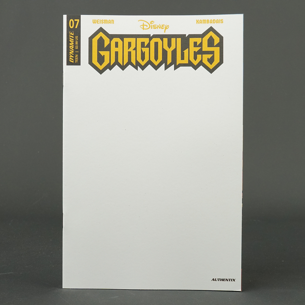 GARGOYLES #7 Cvr G Dynamite Comics 2023 APR230455 7G (CA) Blank Authentix