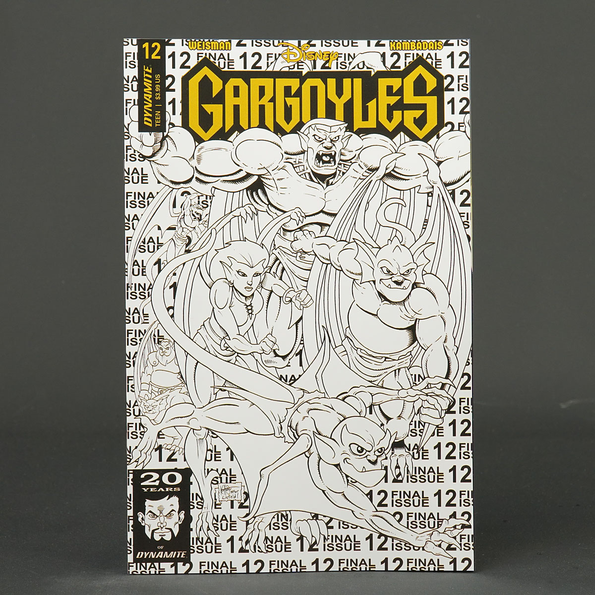 GARGOYLES #12 Cvr Q FOC 1:7 line art Dynamite Comics DEC237792 12Q (CA) Haeser