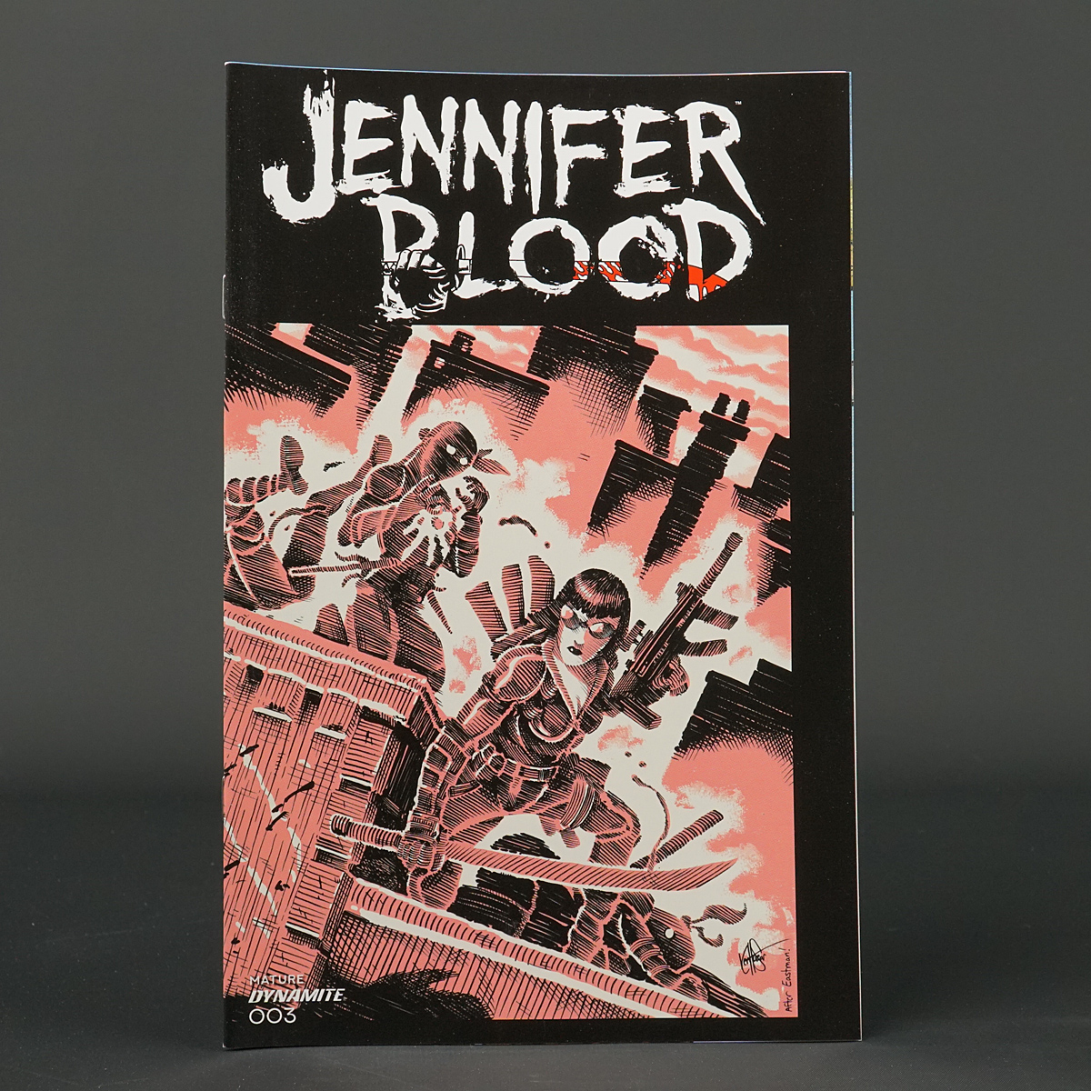 JENNIFER BLOOD #3 Cvr L FOC TMNT Homage Dynamite Comics 2021 AUG218979 3L Haeser