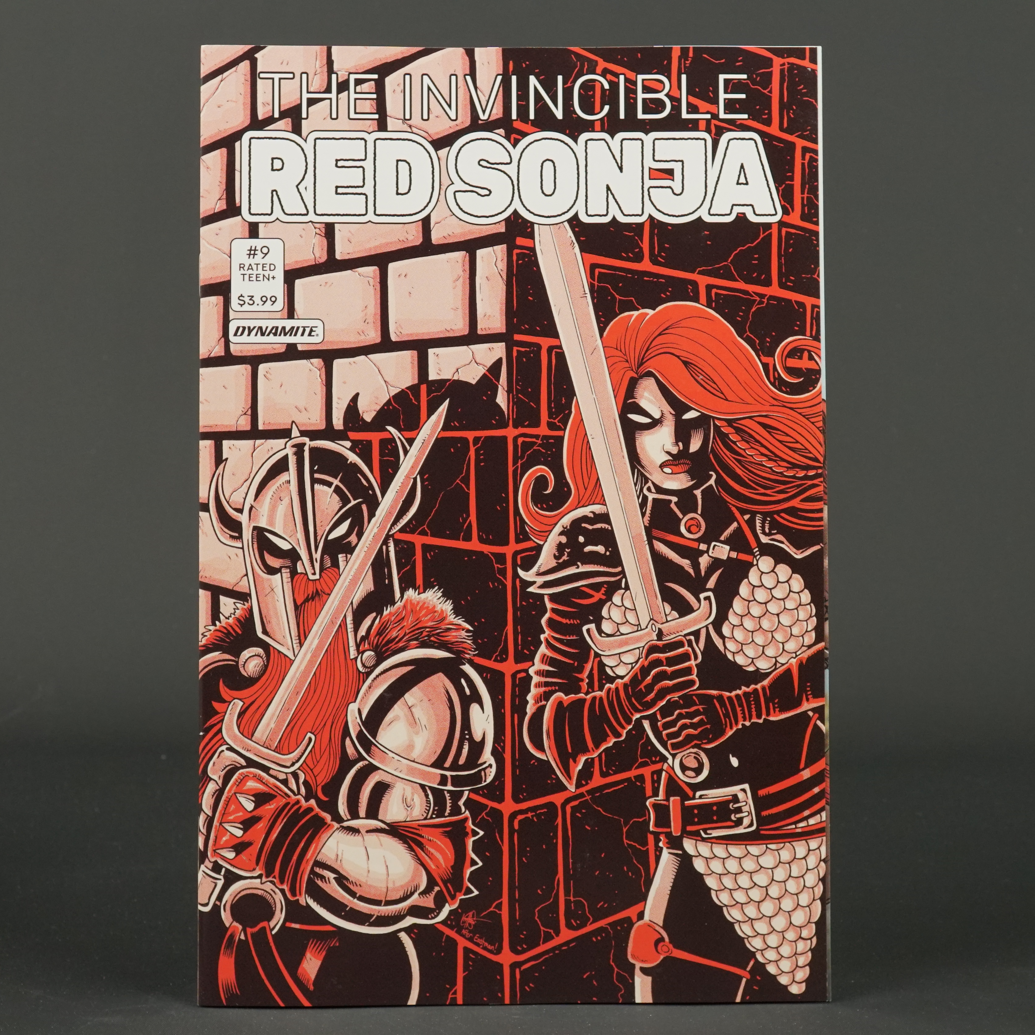 INVINCIBLE RED SONJA #9 Cvr N TMNT homage Dynamite Comics 2022 MAR229172 9N