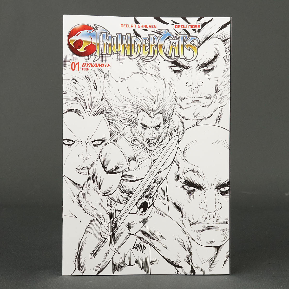 THUNDERCATS #1 Cvr ZG FOC 1:10 B&W Dynamite Comics DEC237143 1ZG (CA) Liefeld