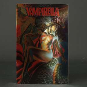 VAMPIRELLA #666 Cvr F foil Dynamite Comics 2024 DEC230237 666F (CA) Massafera