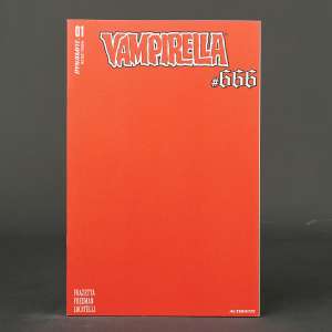 VAMPIRELLA #666 Cvr S FOC Blank Authentix Red Dynamite Comics DEC237564 666S