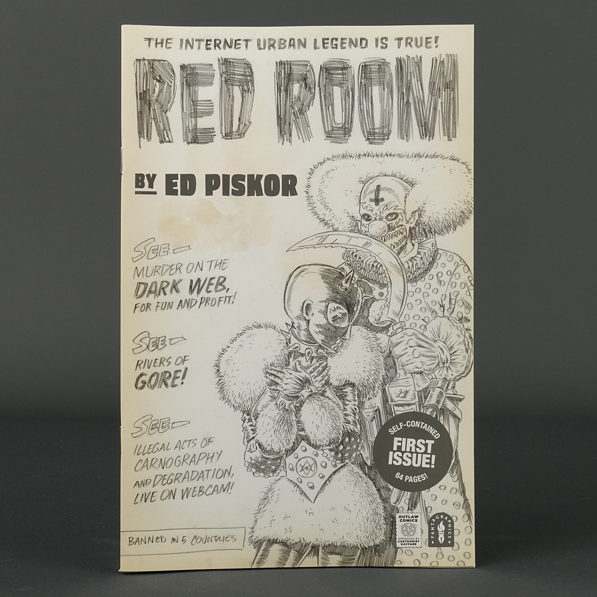 RED ROOM #1 2nd ptg sketch Fantagraphics Comics 2021 MAY218013 (W/A/CA) Piskor