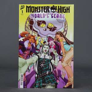 Visit shop.seibertron.com to buy "Monster High WORLD'S SCARE #1 Cvr A IDW Comics 2025 1A (CA) Cola (W) Shuda"