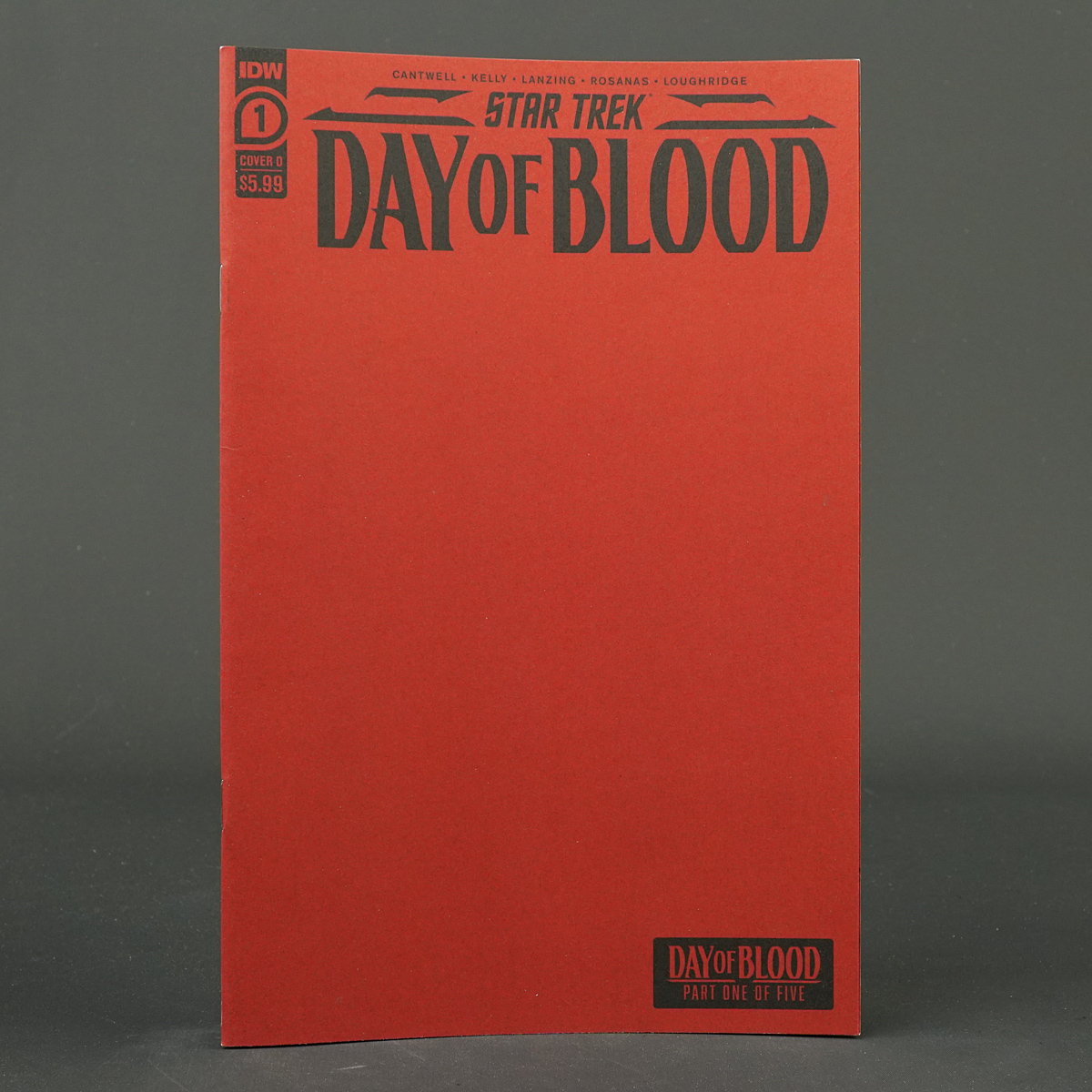 Star Trek DAY OF BLOOD #1 Cvr D IDW Comics MAY231381 1D (CA) Red Sketch Cover