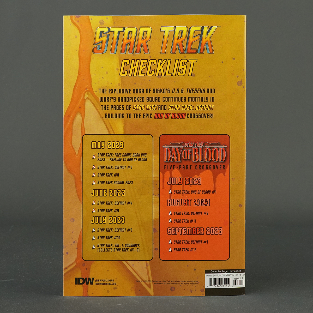 Star Trek DS9 DOG WAR #4 Cvr D RI 1:10 IDW Comics APR231587 4D (CA) Hernandez