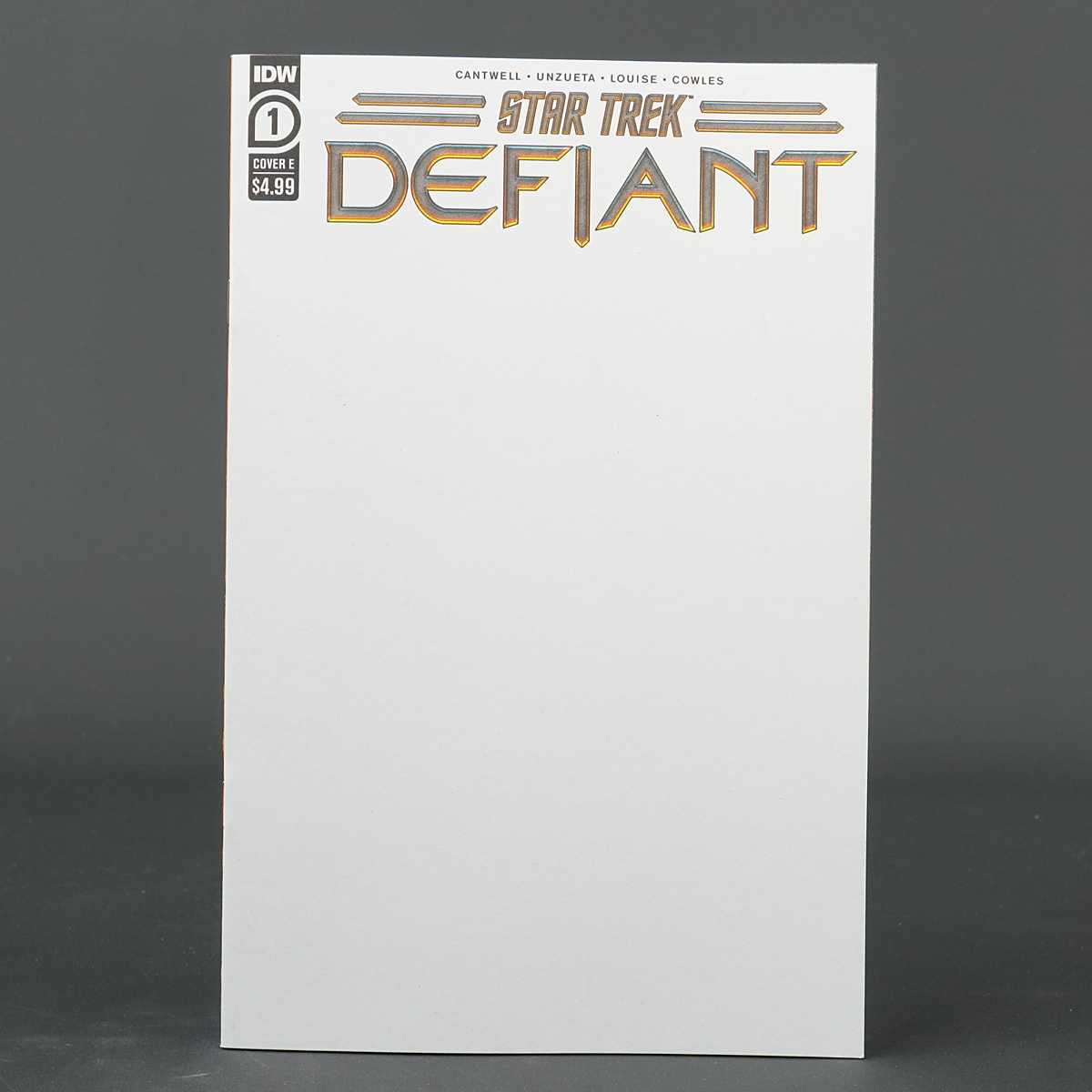 STAR TREK DEFIANT #1 Cvr E blank sketch IDW Comics 2023 DEC221421 1E (W)Cantwell