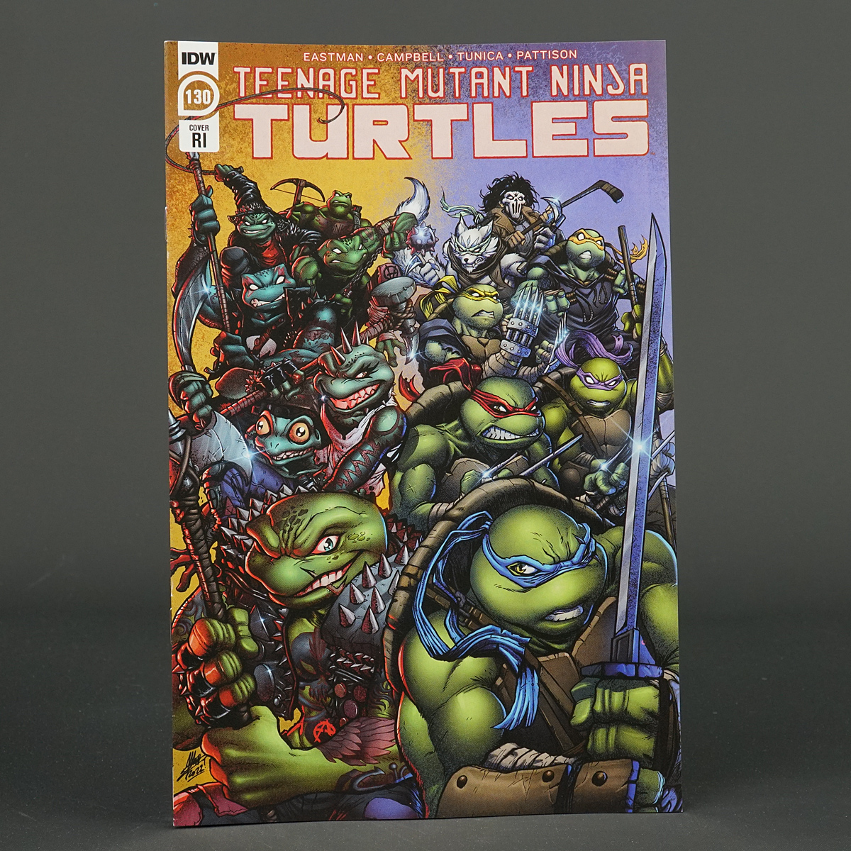 TMNT #130 RI 1:10 IDW Comics 2022 APR221589 130RI Ninja Turtles (CA) Franks
