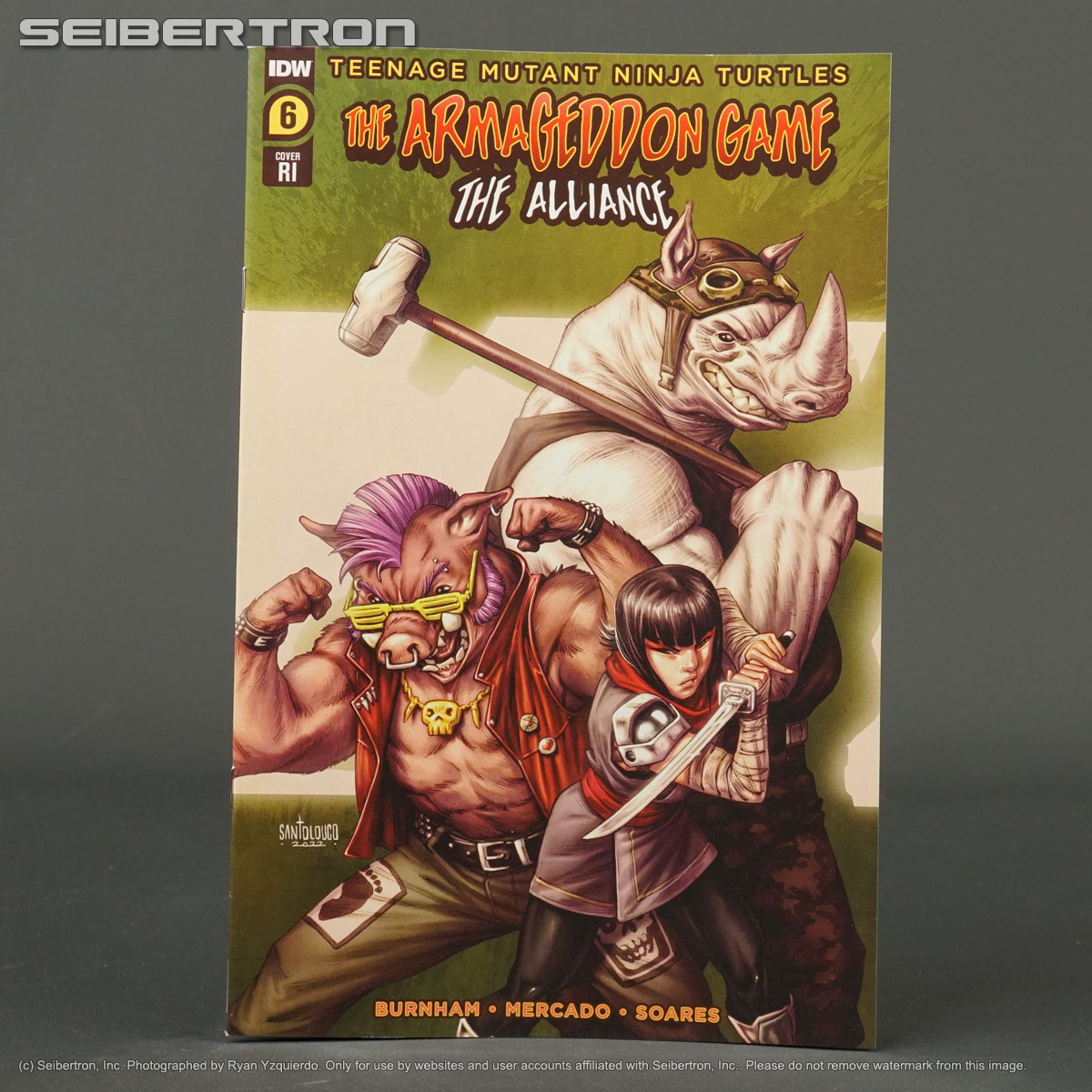 TMNT ARMAGEDDON GAME ALLIANCE #6 RI 1:10 IDW Comics JAN231643 6RI (CA)Santolouco