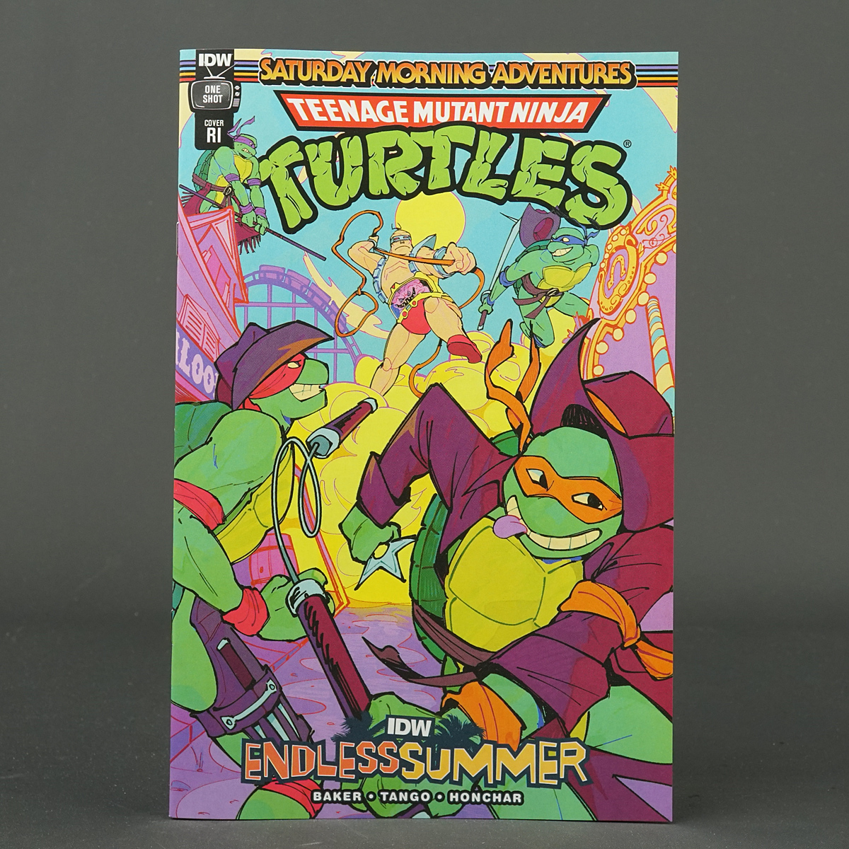 TMNT Saturday Morning Adv ENDLESS SUMMER Cvr D 1:25 IDW Comics JUN231430 Flores