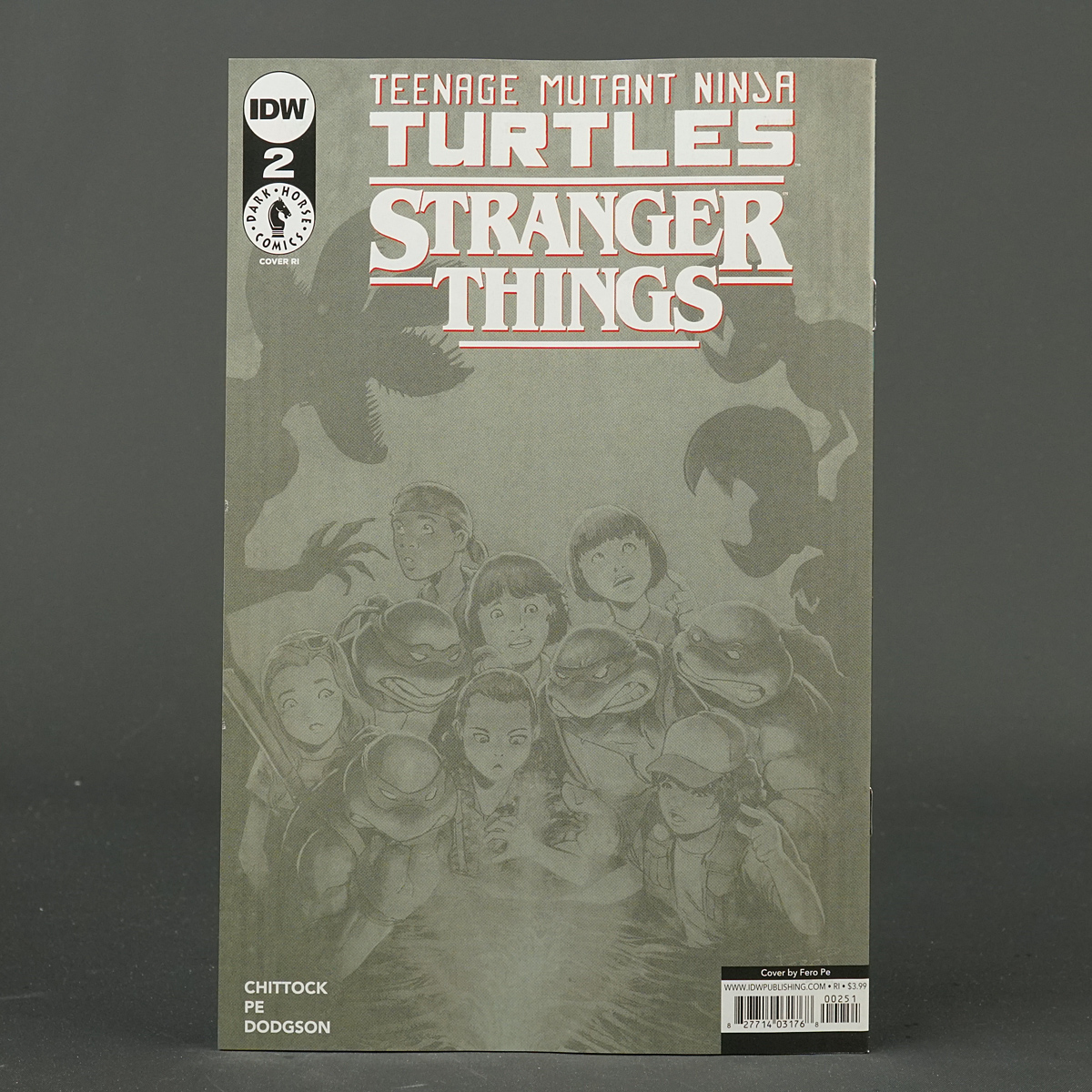 TMNT X STRANGER THINGS #2 Cvr E 1:25 virgin IDW Comics 2023 JUN231496 2E (A/CA) Pe (W) Chittock