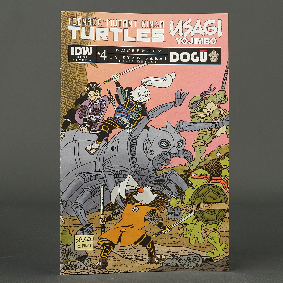 TMNT + USAGI YOJIMBO WHEREWHEN #4 Cvr A IDW Comics 2023 APR231619 4A (CA) Sakai