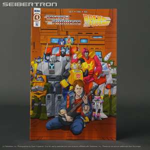 Visit shop.seibertron.com to buy "TRANSFORMERS BACK TO THE FUTURE #4 RI 1:10 IDW Comics 2021 4RI (CA) Schoening"