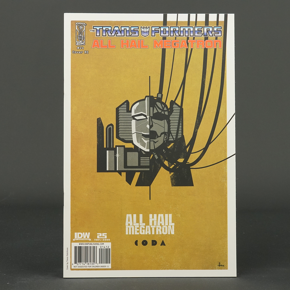 Transformers ALL HAIL MEGATRON #14 RI 1:10 IDW Comics 2009 14RI (CA) Hutchison