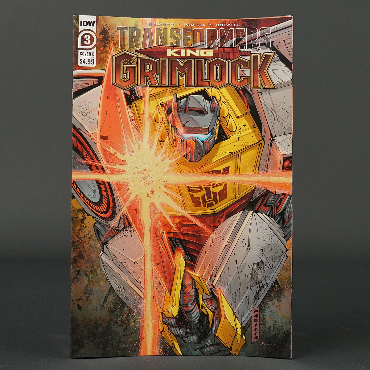 Transformers KING GRIMLOCK #3 Cvr B IDW Comics 2021 AUG210587 3B (CA) Padilla