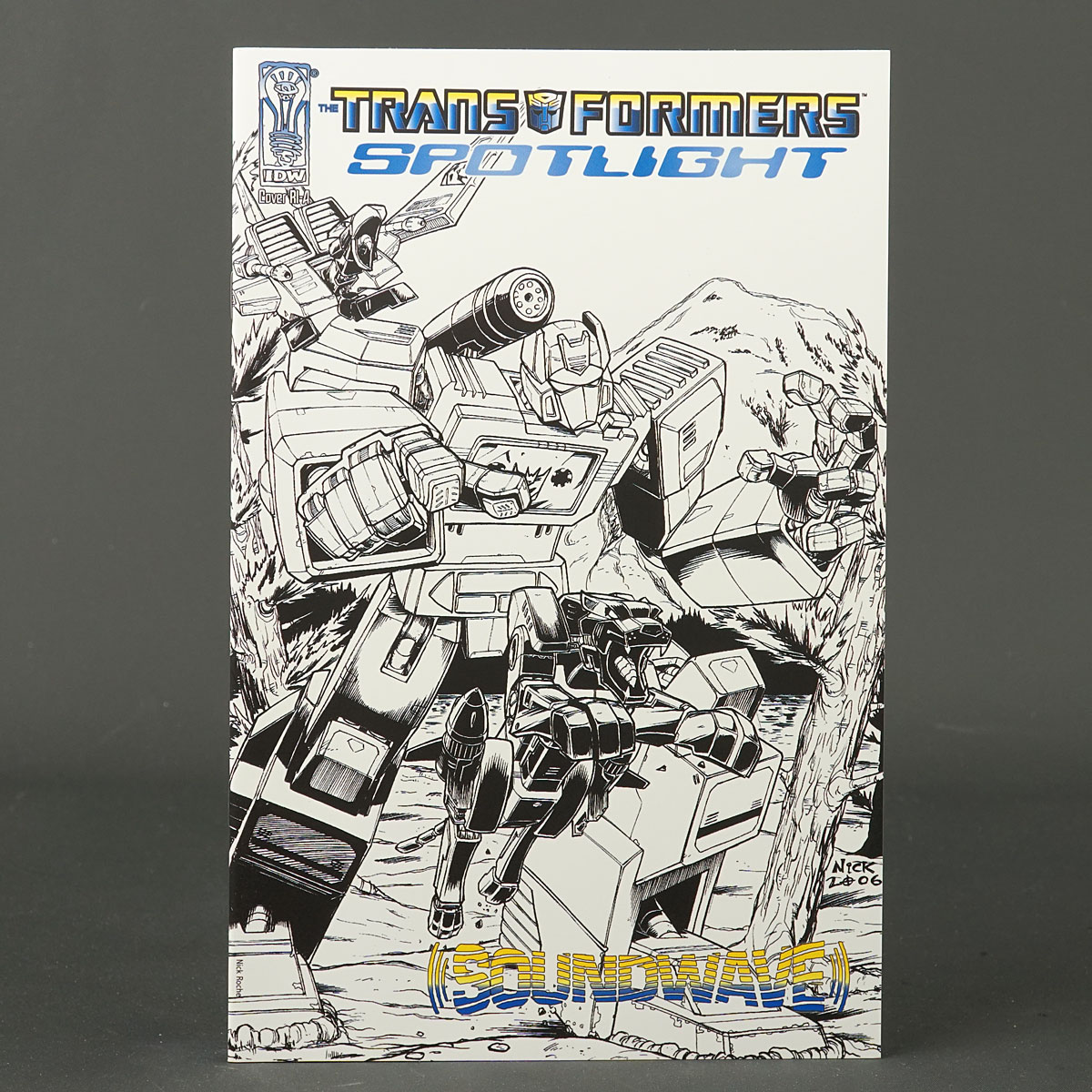 Transformers Spotlight SOUNDWAVE RI-A 1:10 IDW Comics 2007 (CA) Roche 231208S