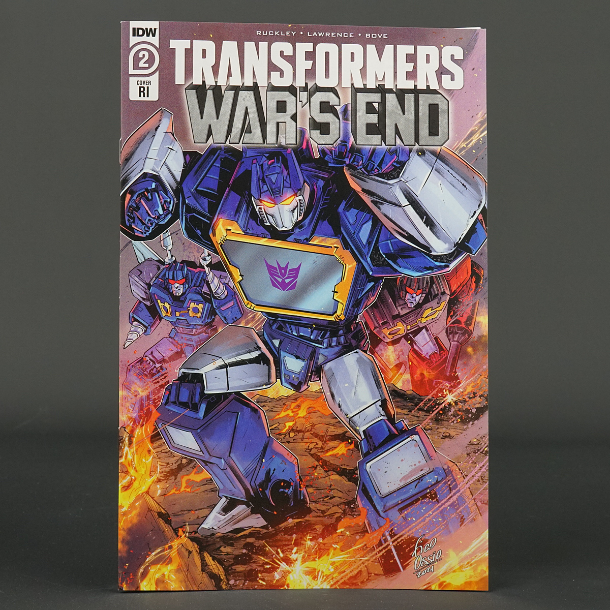 Transformers WARS END #2 RI 1:10 IDW Comics 2022 JAN220496 War's End 2RI Ossio