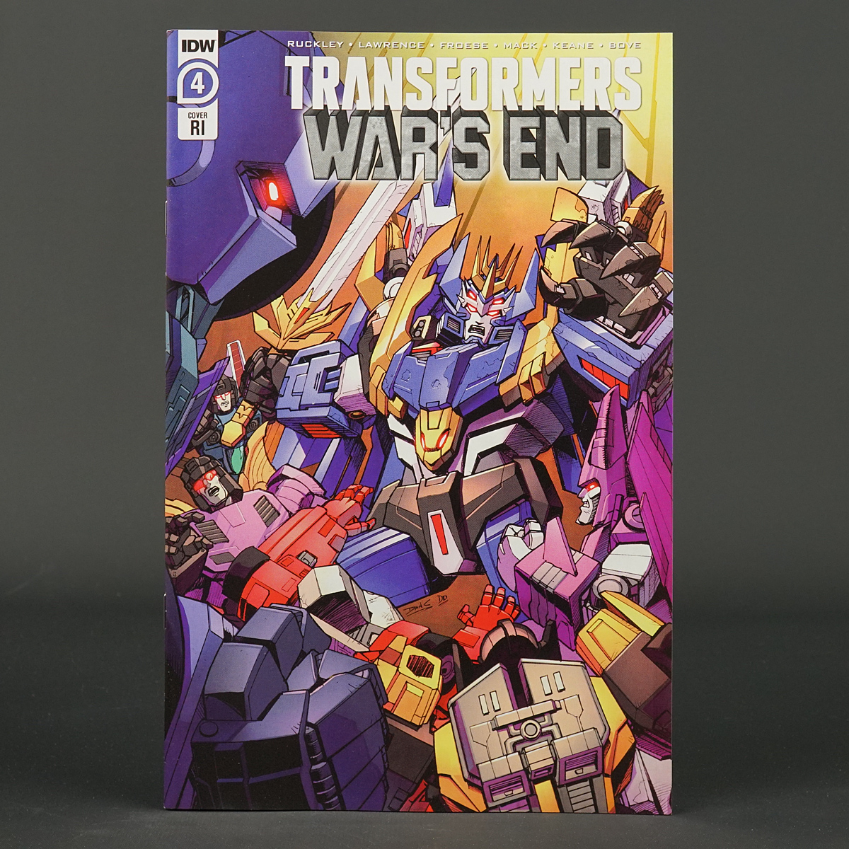 Transformers WARS END #4 RI 1:10 IDW Comics 2022 MAR220510 4RI (CA) Khanna