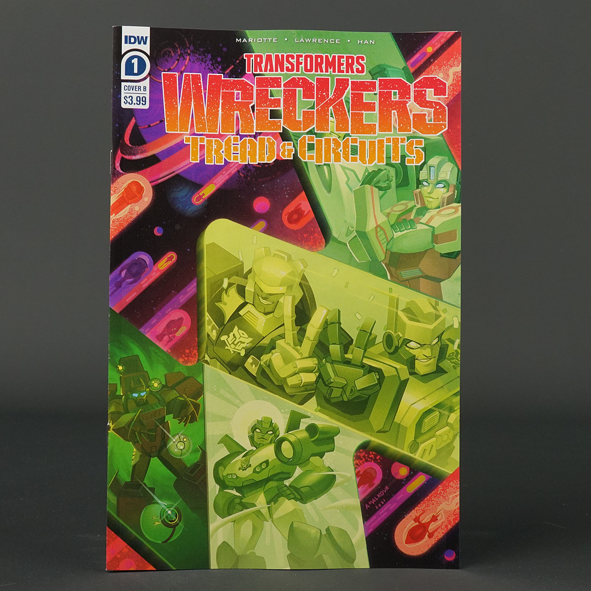 Transformers Wreckers TREAD & CIRCUITS #1 Cvr B IDW Comics 2021 AUG210538 1B