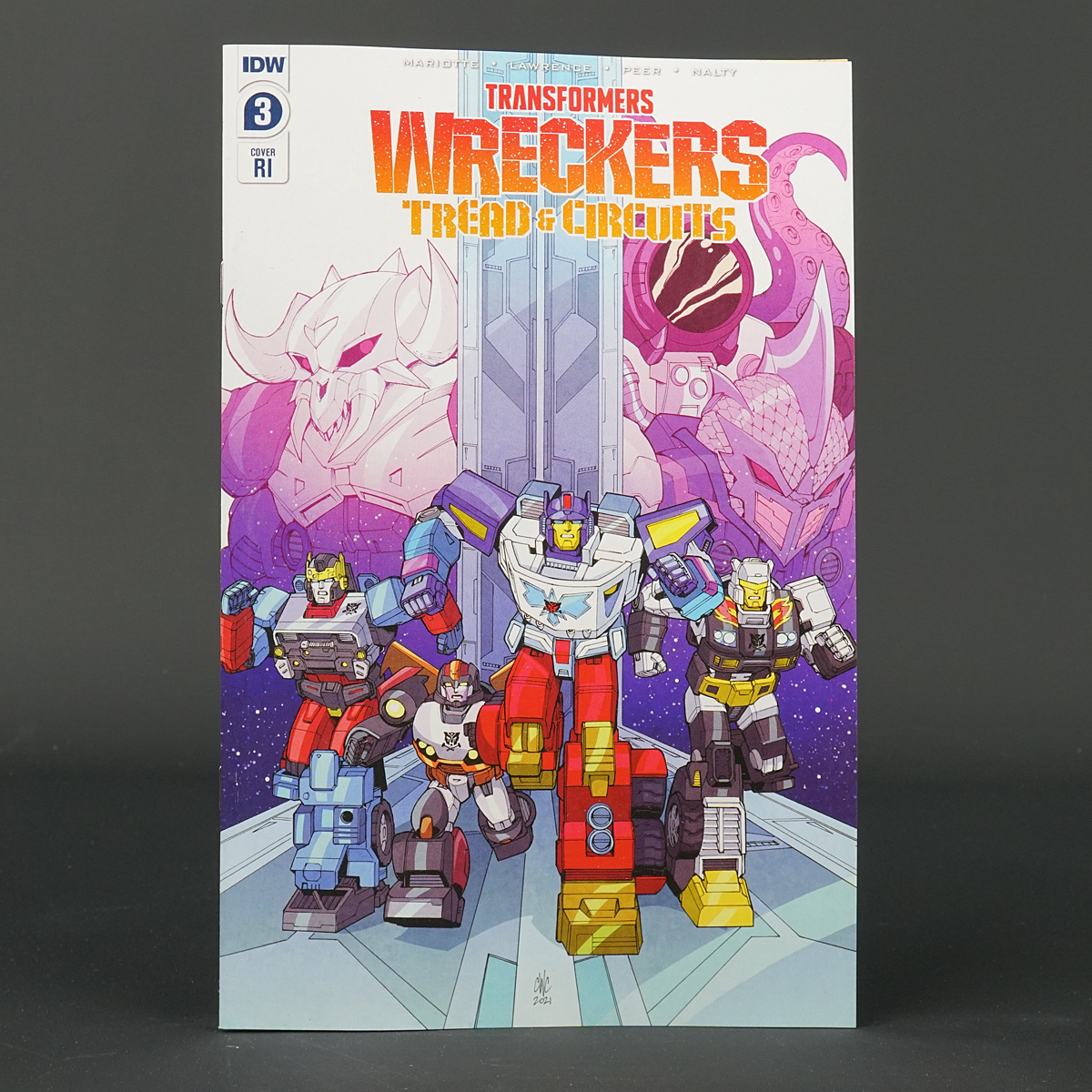 Transformers Wreckers TREAD & CIRCUITS #3 RI 1:10 IDW Comics 2021 3RI (CA) Chan