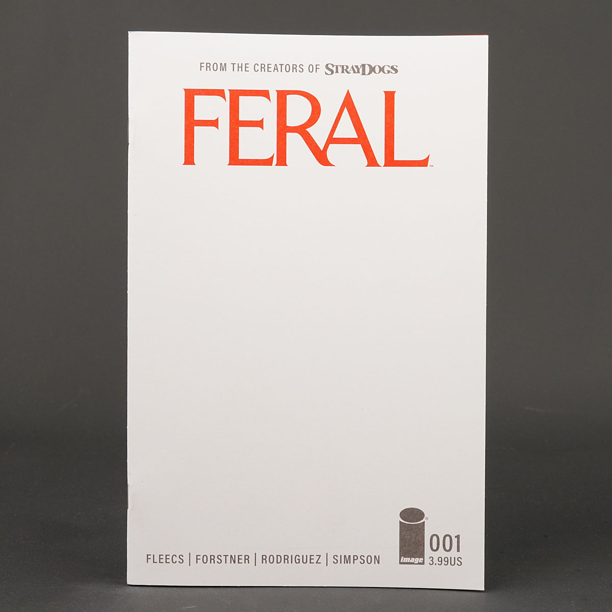 FERAL #1 Cvr C Image Comics 2024 1C 0124IM197 (CA) Blank Sketch (W) Fleecs