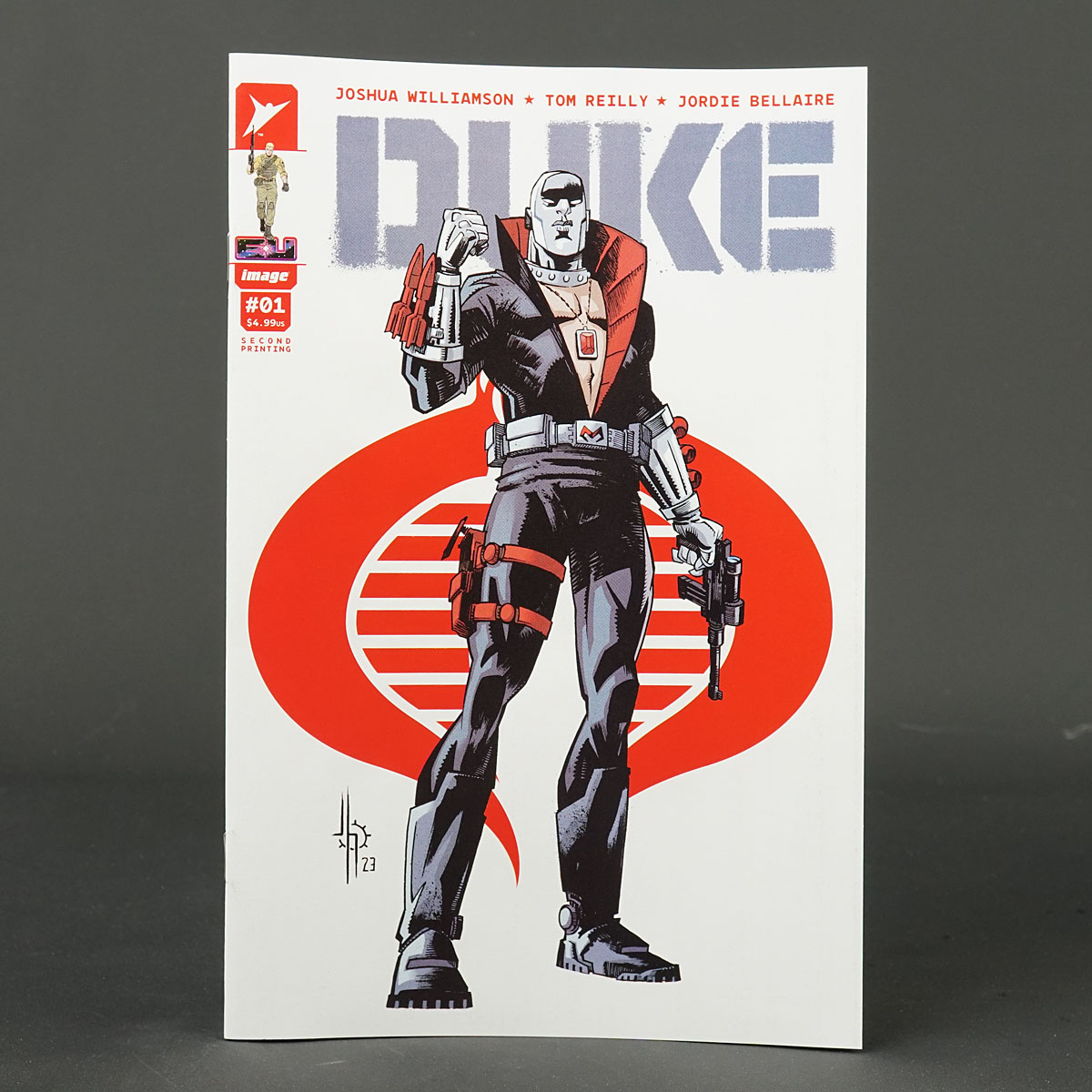 DUKE #1 2nd ptg Cvr B Destro Image Comics 2024 GI JOE 1123IM897 (CA) Howard (A) Reilly (W) WIlliamson