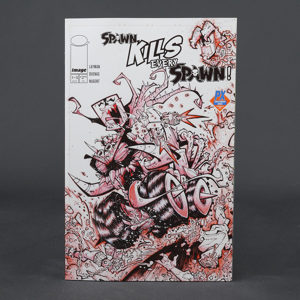 SPAWN KILLS EVERY SPAWN #1 PX B&W Image Comics 2024 1PX SDCC APR248946 ...