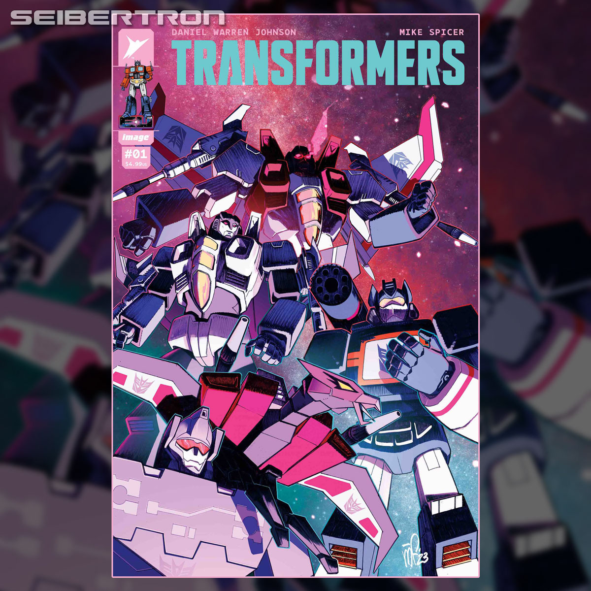 TRANSFORMERS #1 Cvr ZZ30 Seibertron.com Exclusive Image Comics 2023 (CA) Ferrari (W) Johnson (A) Johnson + Spicer