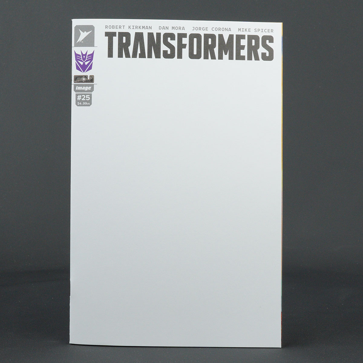 TRANSFORMERS #25 Cvr H Blank Sketch Decepticon Image Comics 2025 0825IM0270 25H