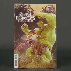 Visit shop.seibertron.com to buy "Demon Days BLOOD FEUD #1 var Marvel Comics 2022 JAN220843 (CA) Barends"