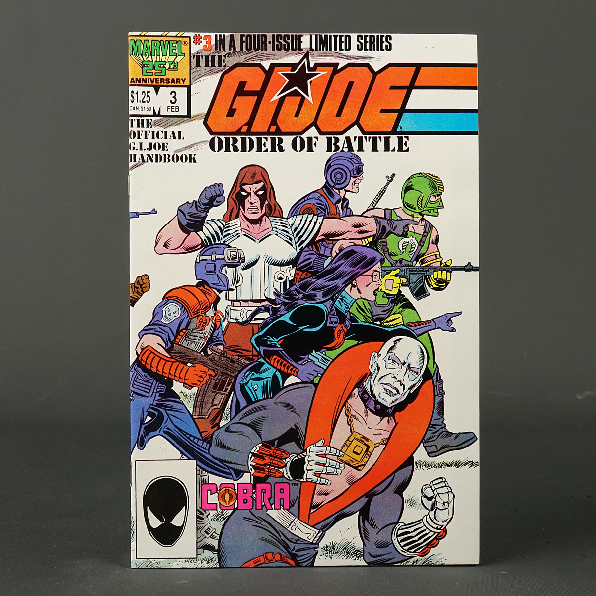 GI JOE ORDER OF BATTLE #3 Marvel Comics 1987 (CA) Trimpe (W) Hama 220721B