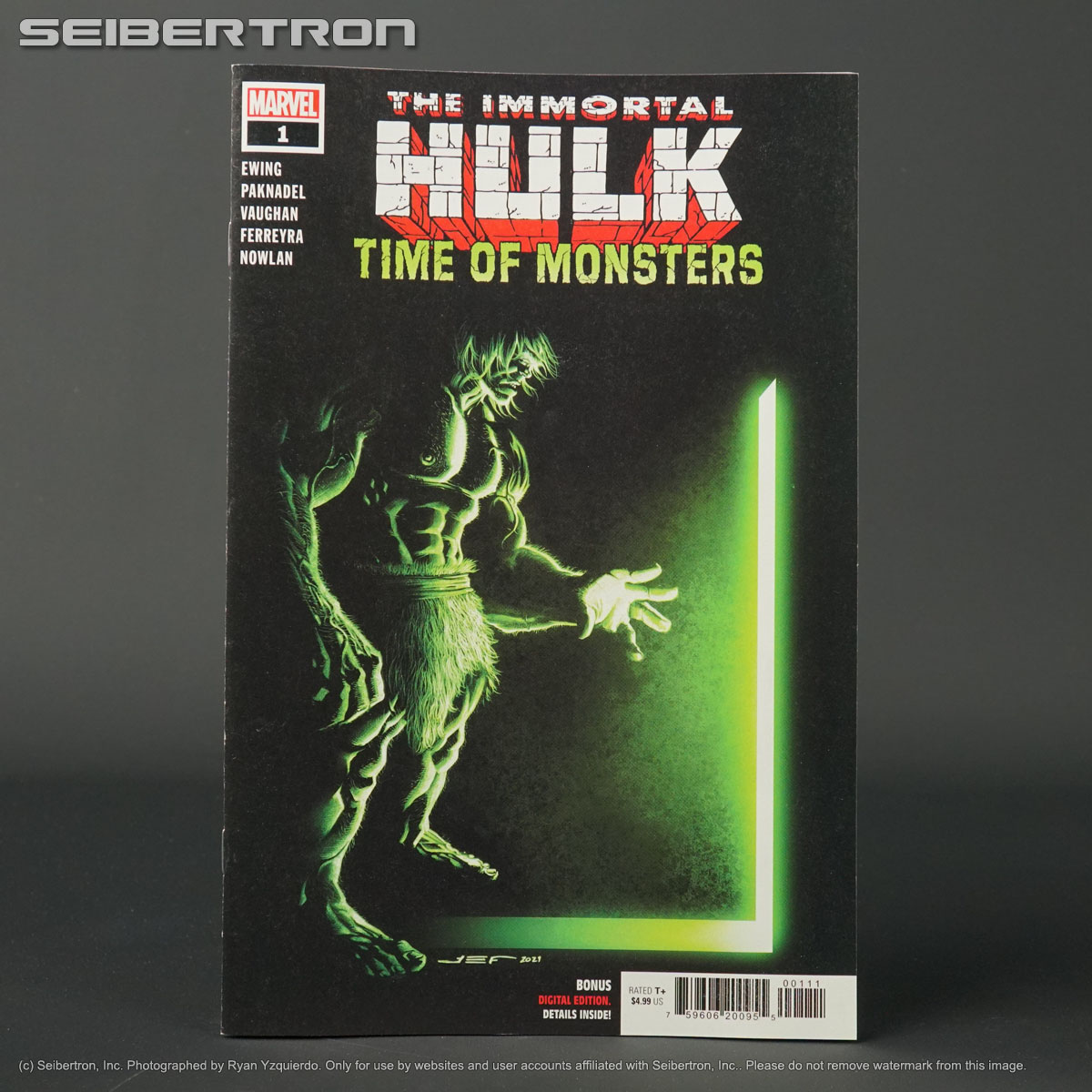 Immortal Hulk TIME OF MONSTERS #1 Marvel Comics 2021 MAR210636 (CA) Ferreyra