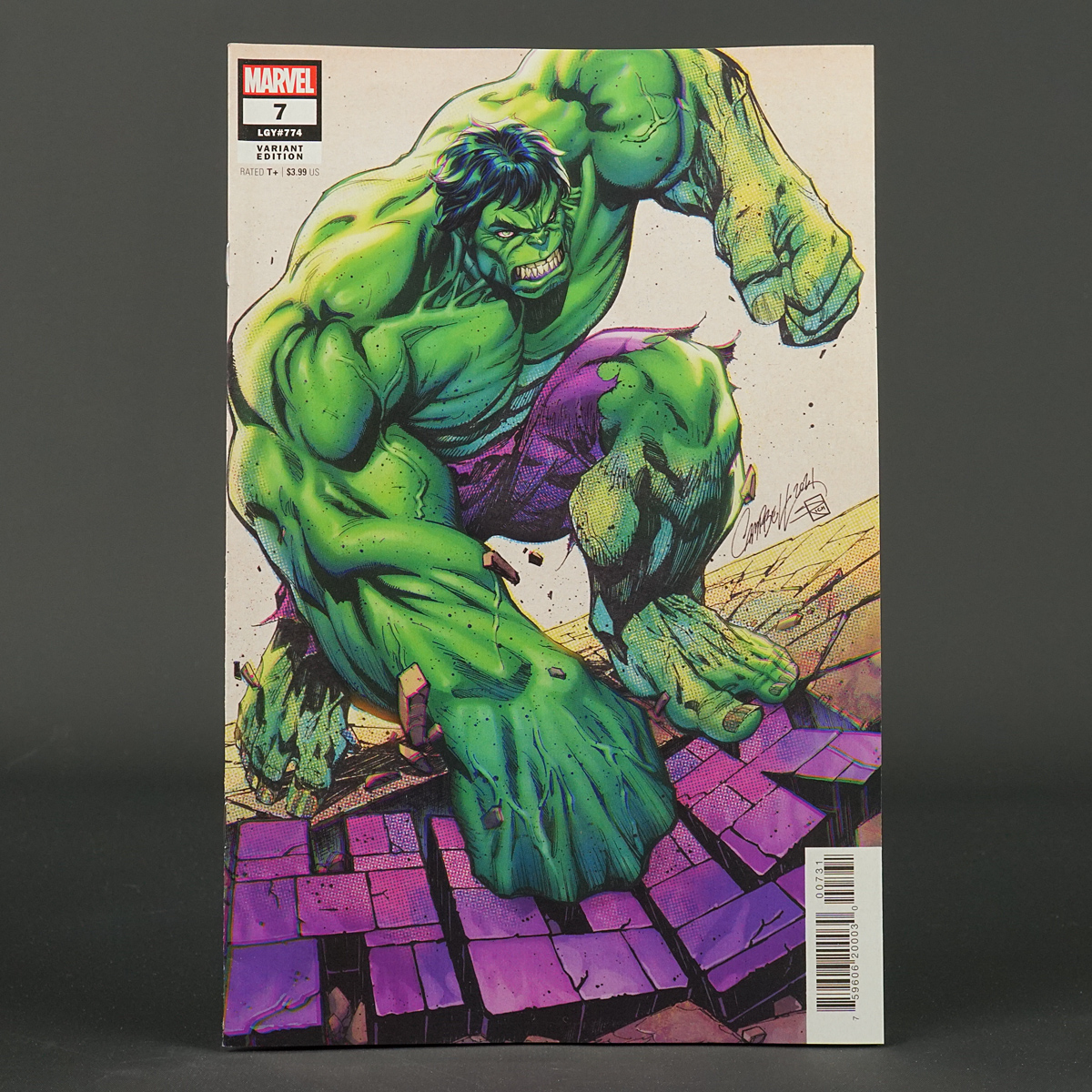 HULK #7 var Marvel Comics 2022 MAR220883 (CA) Campbell (A) Coccolo (W) Cates