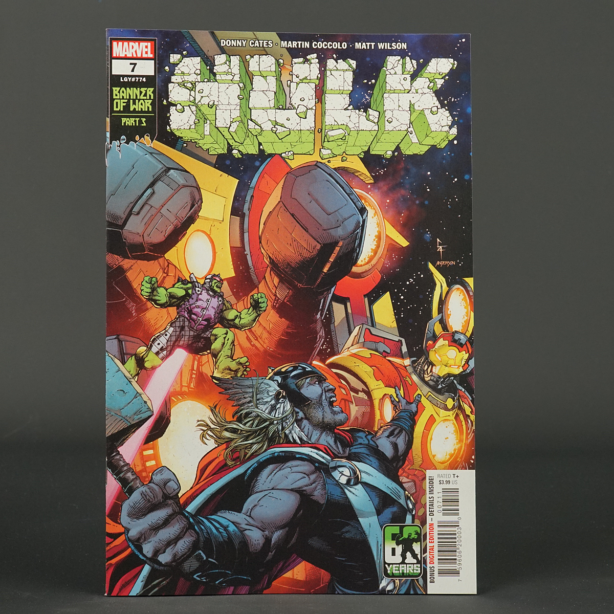 HULK #7 Marvel Comics 2022 MAR220882 (CA) Frank (A) Coccolo (W) Cates