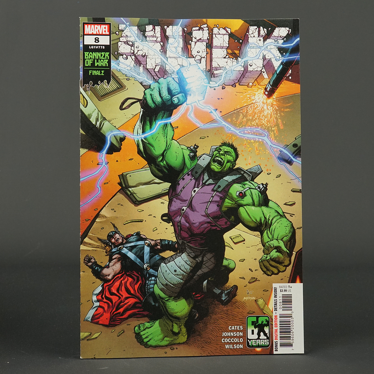 HULK #8 Marvel Comics 2022 APR220814 (CA) Frank (A) Coccolo (W) Cates