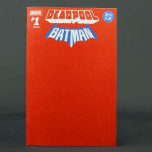 Marvel DC DEADPOOL BATMAN #1 Cvr J Red Blank Sketch Marvel Comics 2025 1J