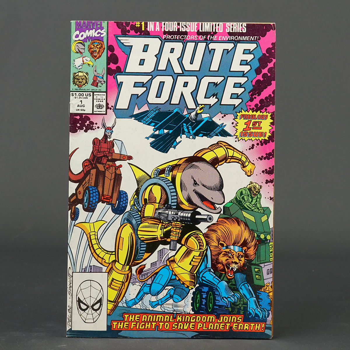 BRUTE FORCE #1 Marvel Comics 1990 (W) Furman (A/CA) Delbo 230305A