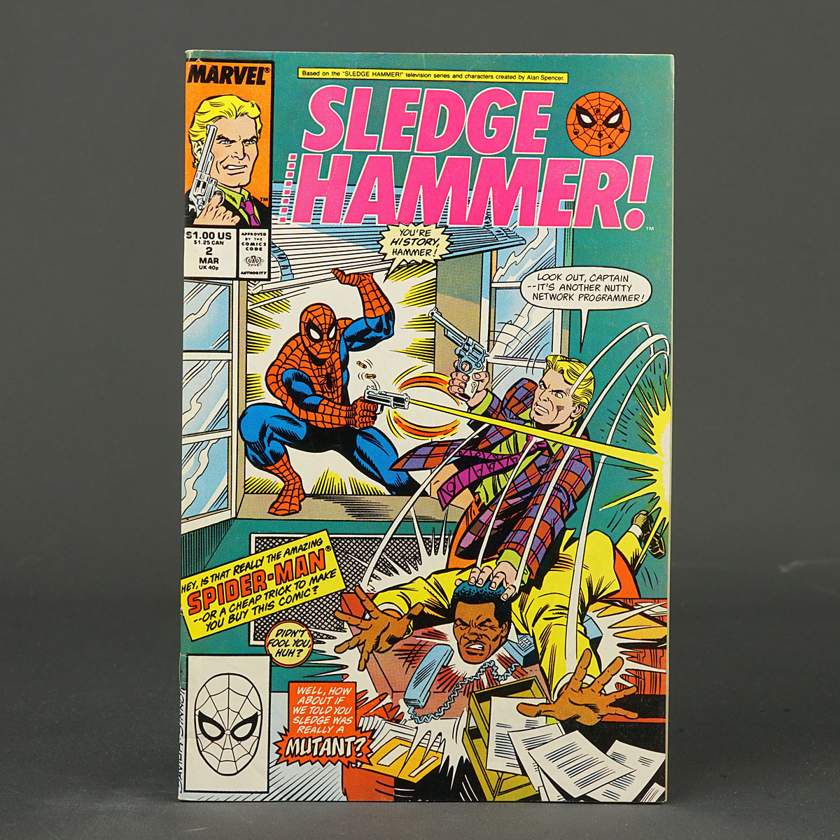 SLEDGE HAMMER #2 Spider-Man Marvel Comics 1988 (A/CA) Saviuk (W) Salicrup