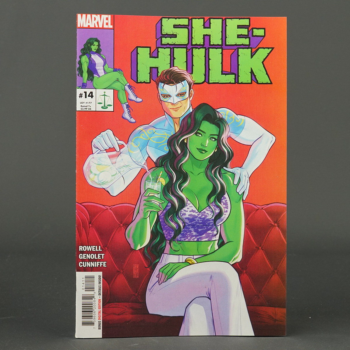 SHE-HULK #14 Marvel Comics 2023 APR230840 (CA) Bartel (W) Rowell (A) Genolet