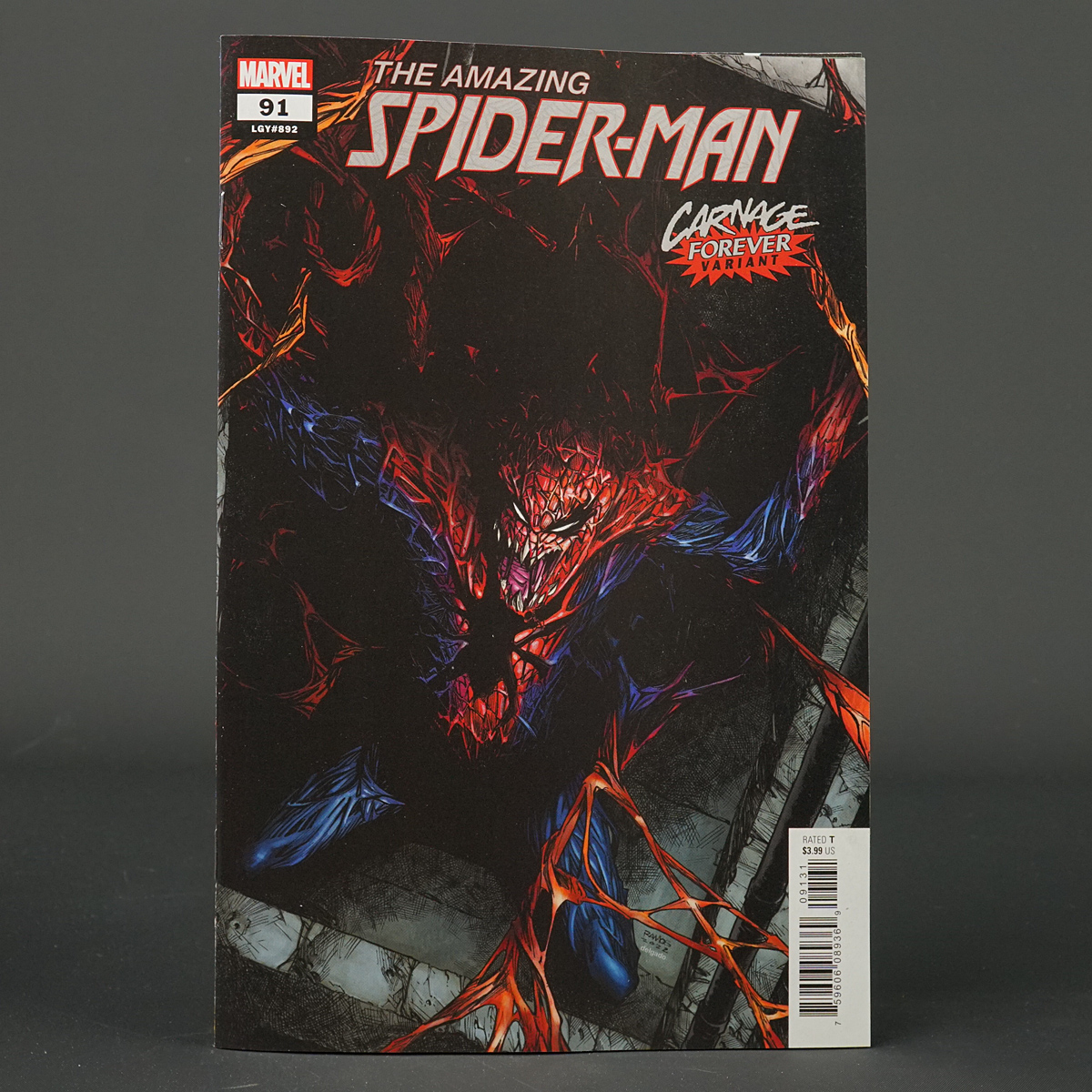AMAZING SPIDER-MAN #91 var Carnage Marvel Comics 2022 DEC211118 (CA) Ramos